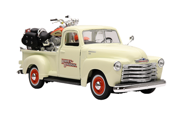 Chevrolet 3100 1950 + Harley-Davidson FLSTS Heritage Springer 2001